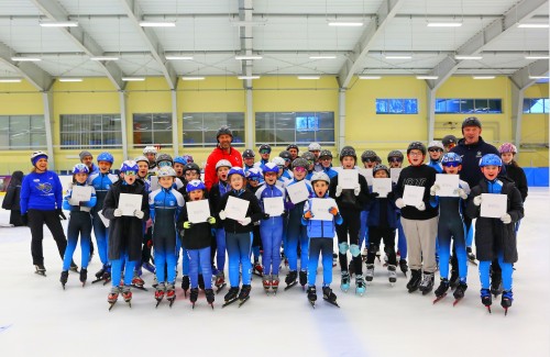 Wizyta Ministra Sportu i Turystyki na giżyckim lodowisku